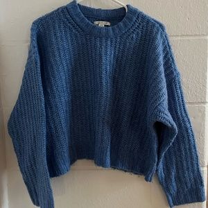 Blue knit sweater, size M